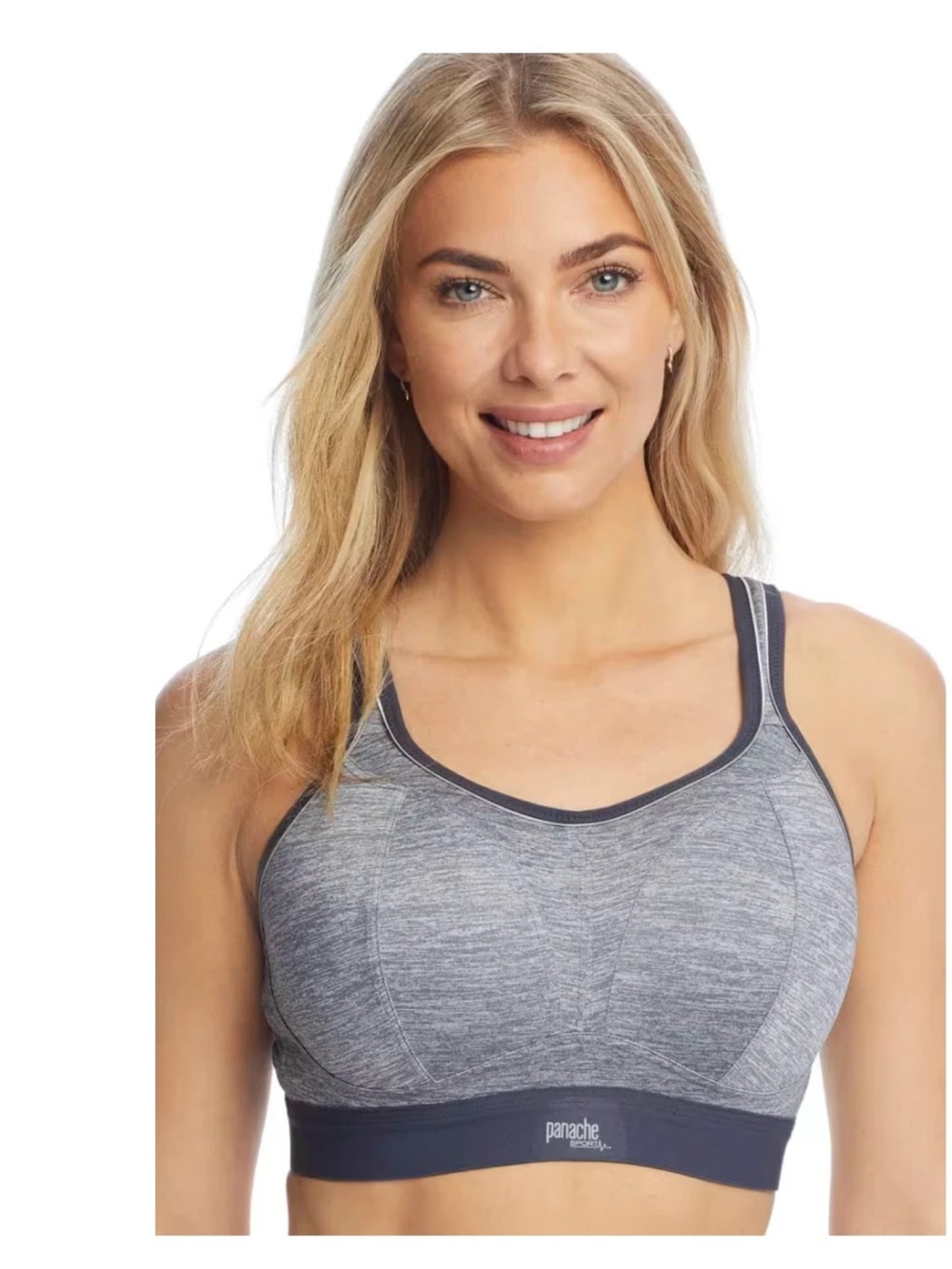 Panache Boundless Wireless Sports Bra 32G (32F UK) Grey Marl